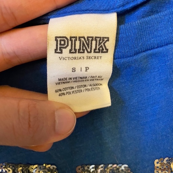 Vs pink sequin tee - Picture 3 of 4